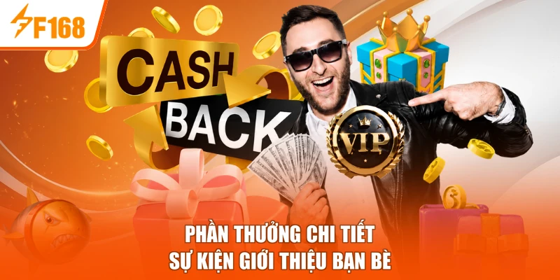 Phần thưởng chi tiết sự kiện giới thiệu bạn bè